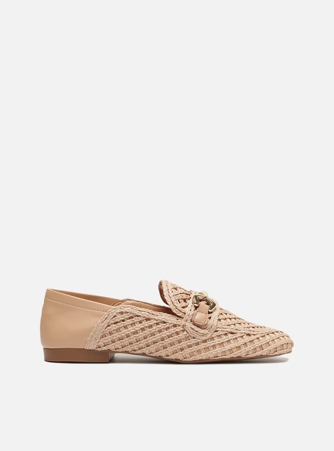 Mocassim Nude Vazado Corrente