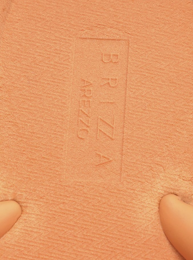 Chinelo de Dedo Laranja Bold Brizza 