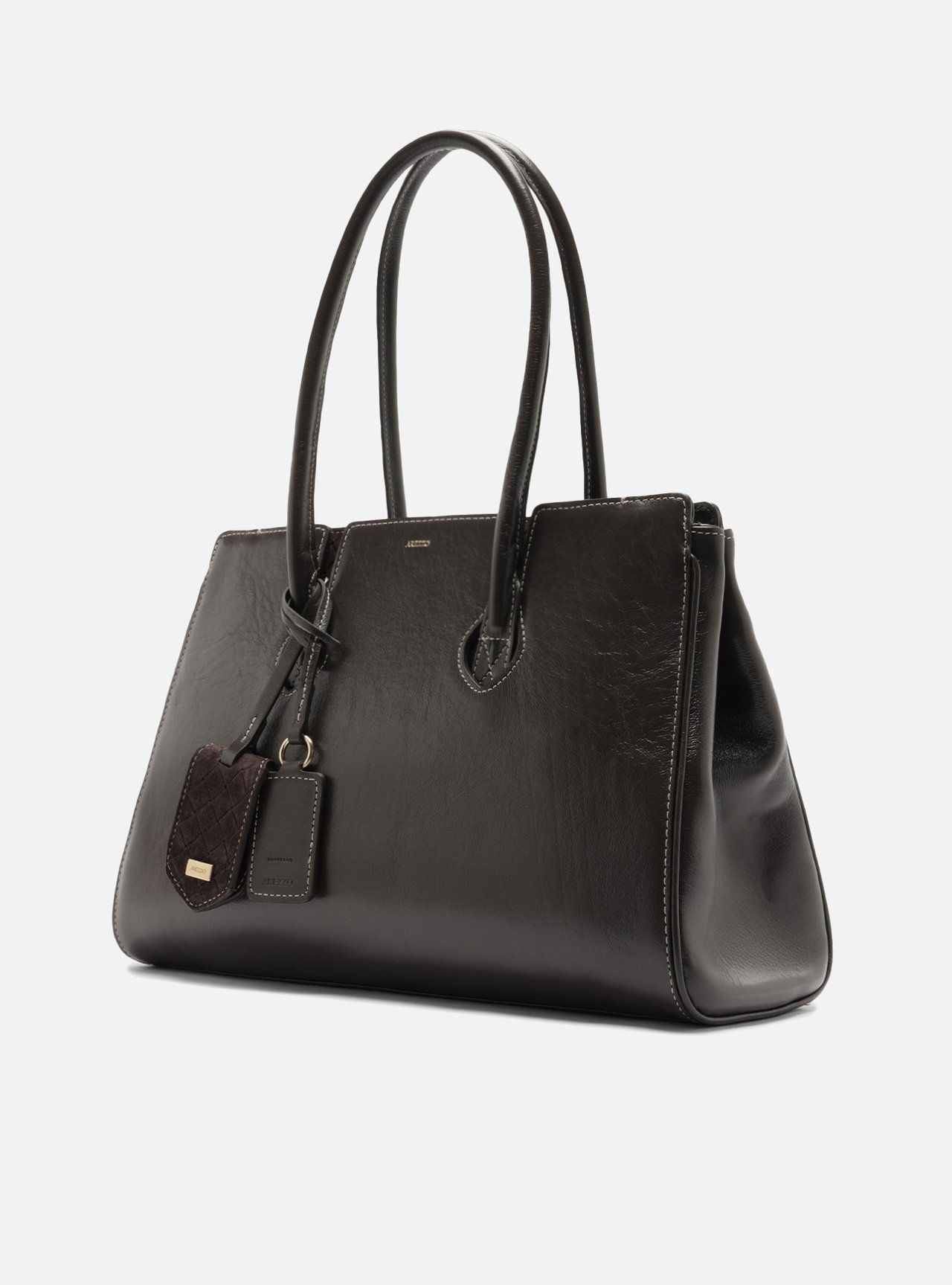 Bolsa Shopping Marrom Couro Heritage Grande — foto 2