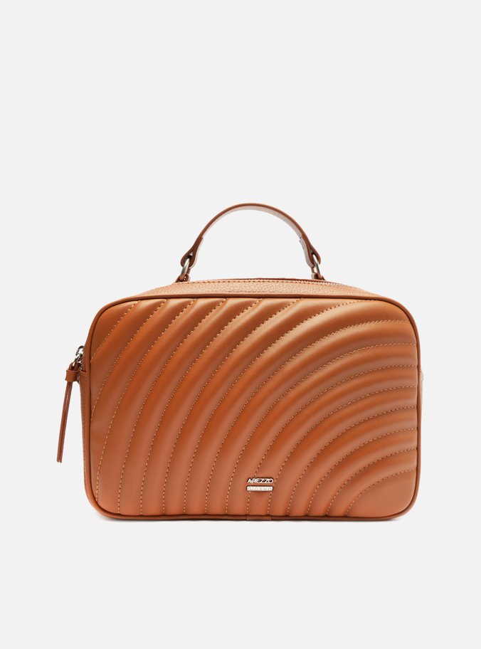 Bolsa Tiracolo Marrom Elisa Média Matelassê