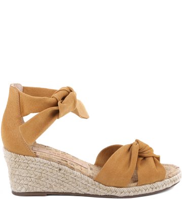 Anabela Lace-up Suede Mel