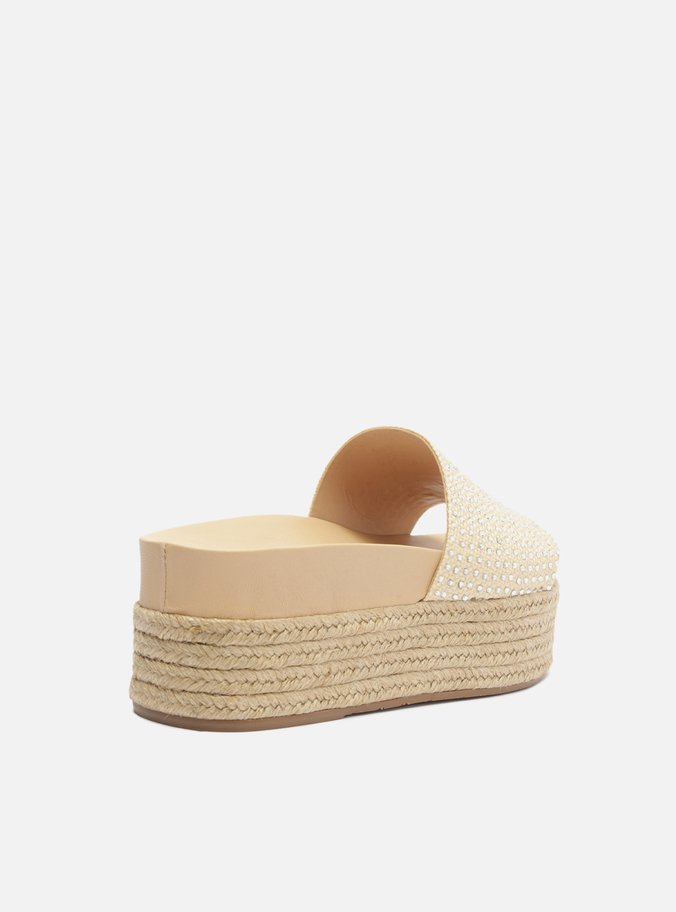 Sandália Natural Palha Flatform