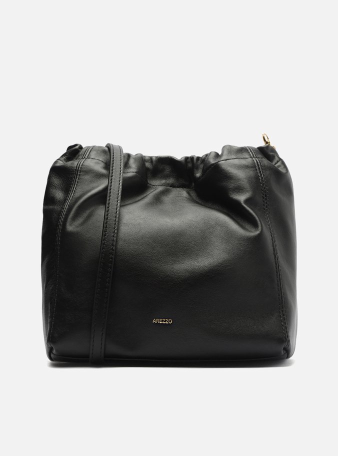 Bolsa Tiracolo Preta Couro Olívia Pequena