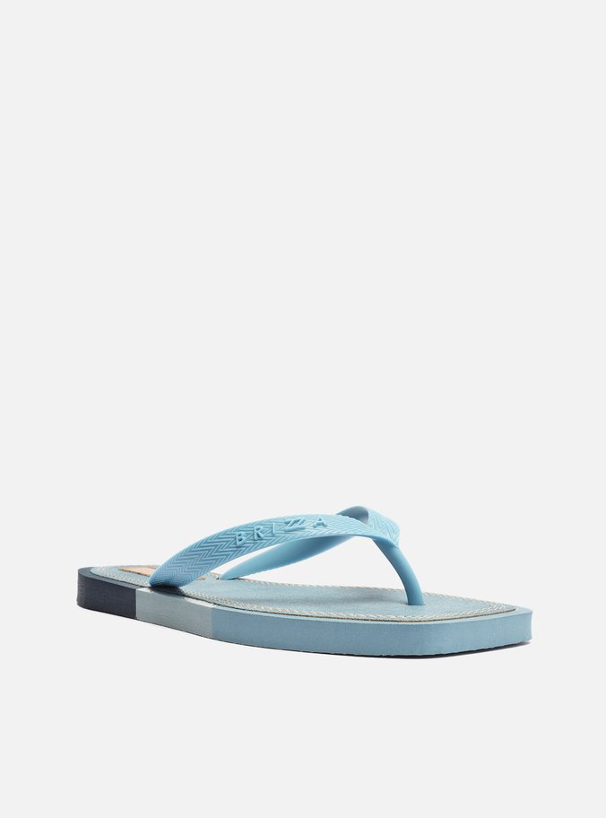 Chinelo de Dedo Azul Jeans Color Square Brizza