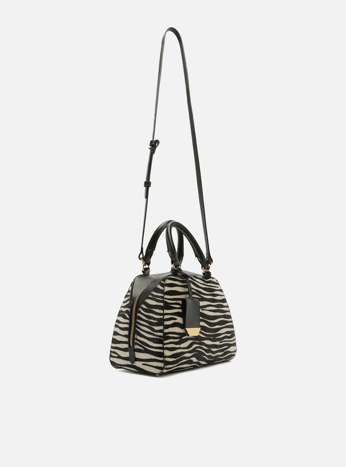 Bolsa Bowling Animal Print Zebra Média