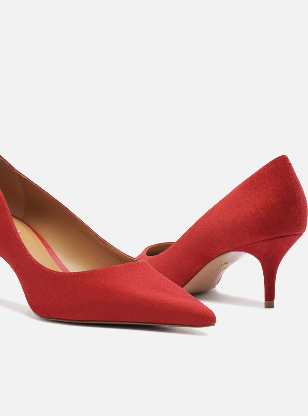 Scarpin Vermelho Camurça Salto Fino Essencial 60 — foto 4