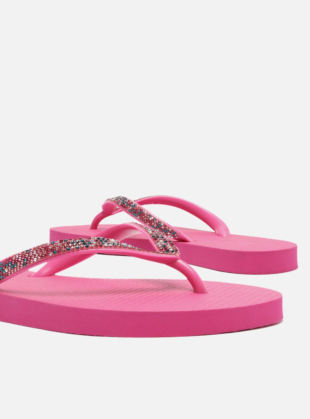Chinelo de Dedo Rosa Strass Essential Brizza — foto 5