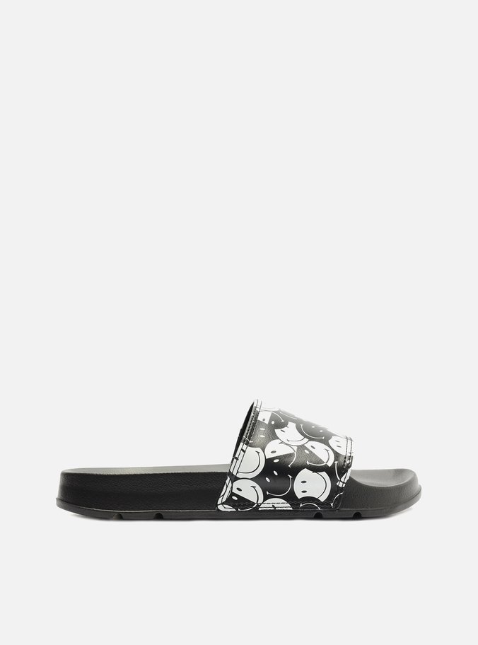 Slide Preta Print Smiley® Brizza