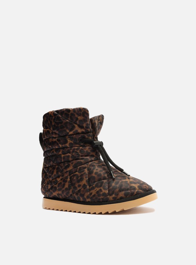 Bota Infantil Animal Print Nylon Estofada
