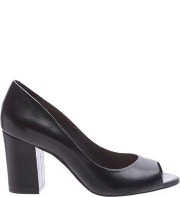 Peep-toe Bloco Preto