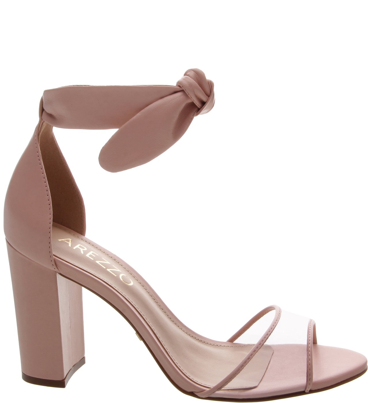 Sandalia top transparente arezzo