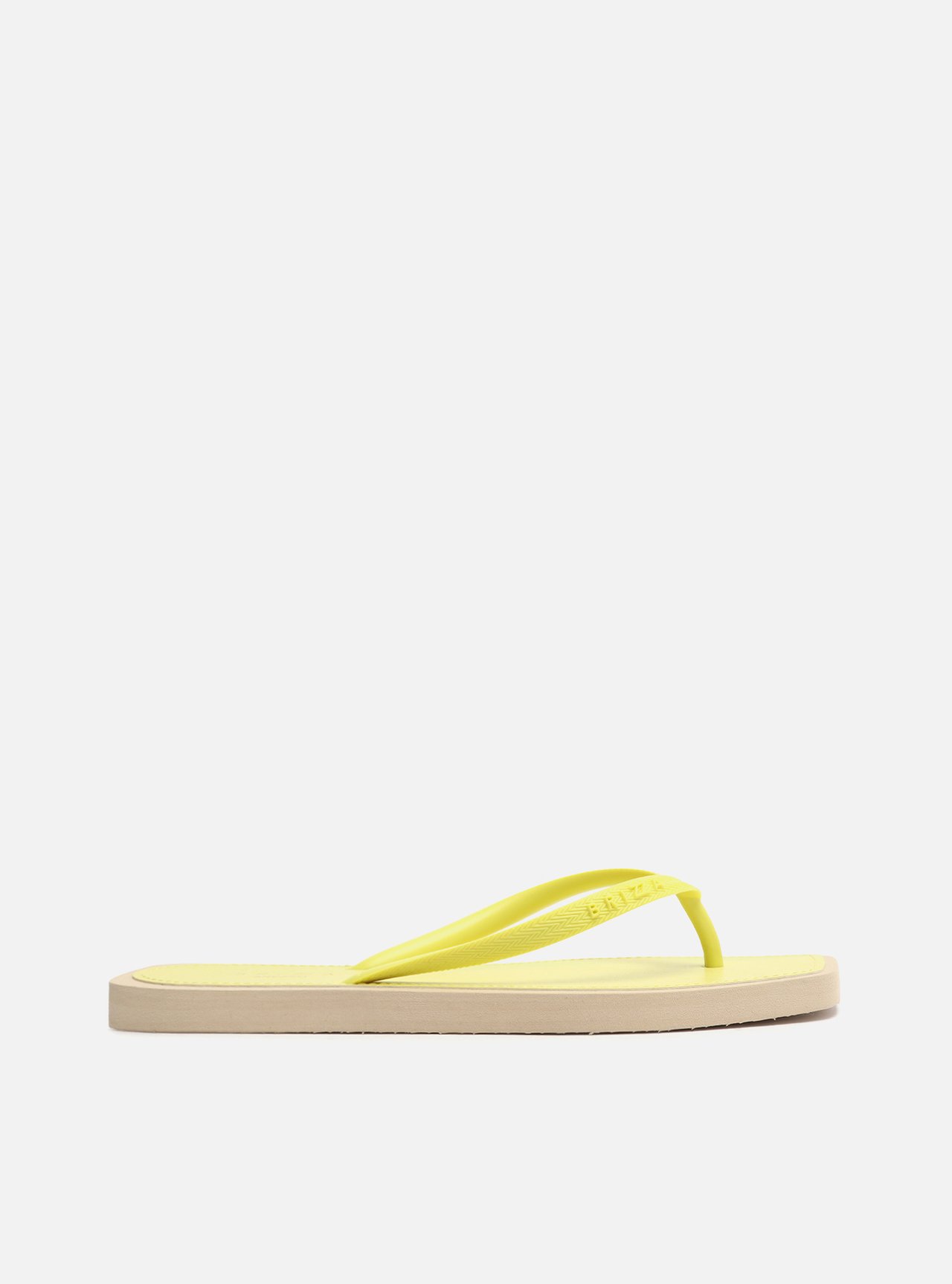 Chinelo de Dedo Amarelo Square Bicolor Brizza Color — foto 3