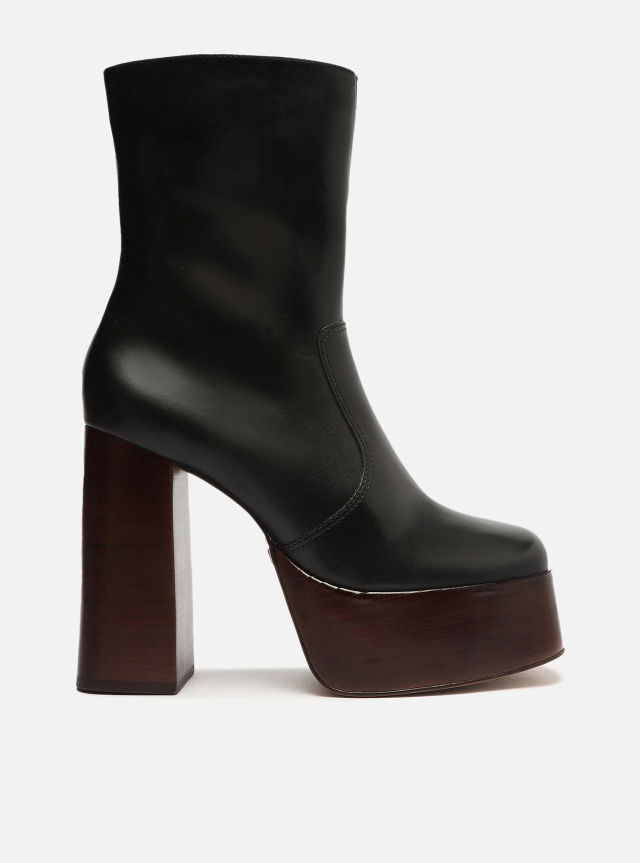 Bota plataforma preta sales