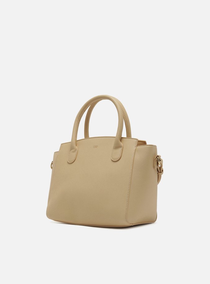 Bolsa Tote Bege Média Texturizada