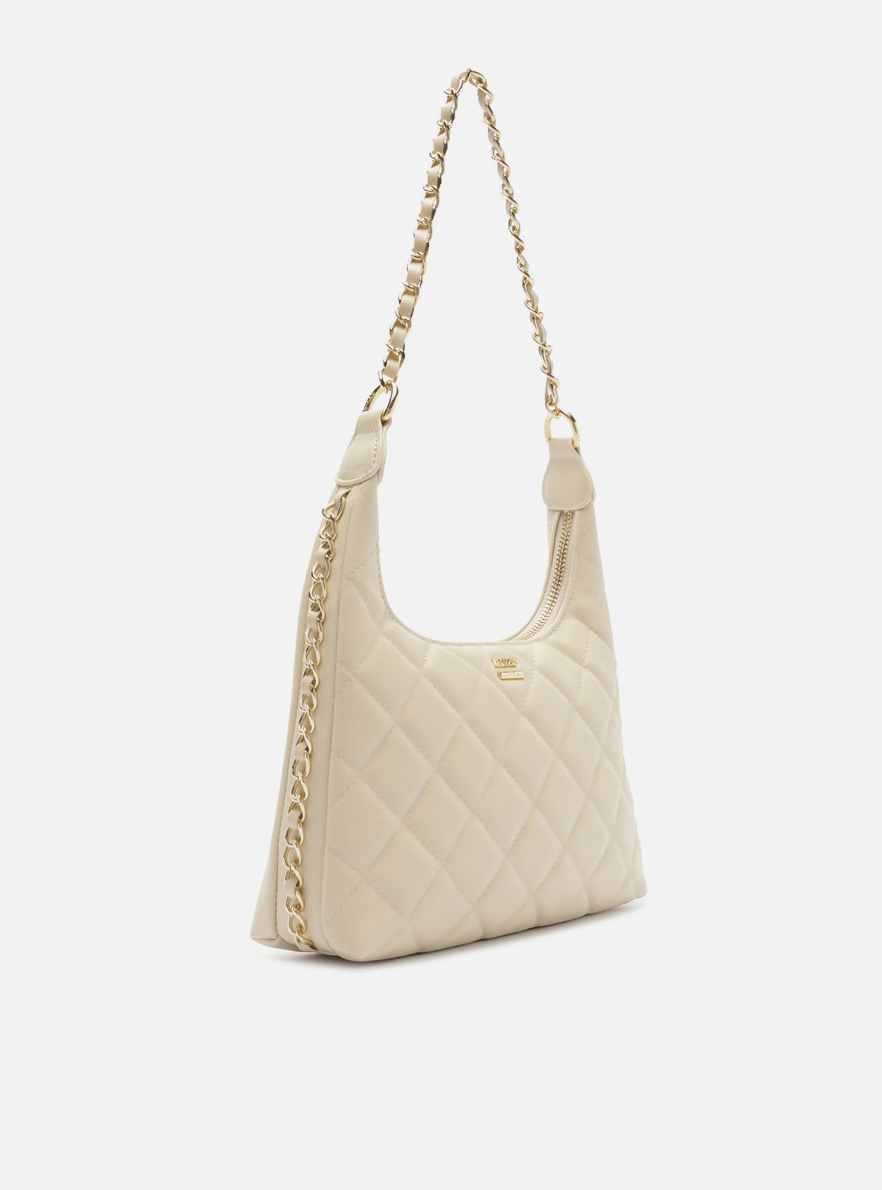 Bolsa Shoulder Branca Média Matelassê Alça Corrente — foto 5