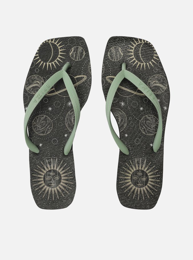 Chinelo de Dedo Jelly Multicolorido Brizza