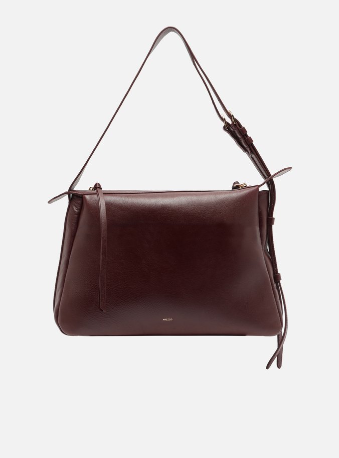 Bolsa Hobo Vermelha Couro Grande Alça Regulável