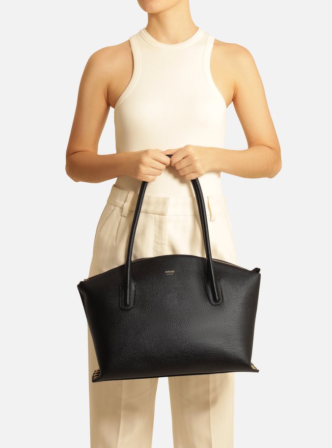 Bolsa Shopping Preta Grande Ovalada