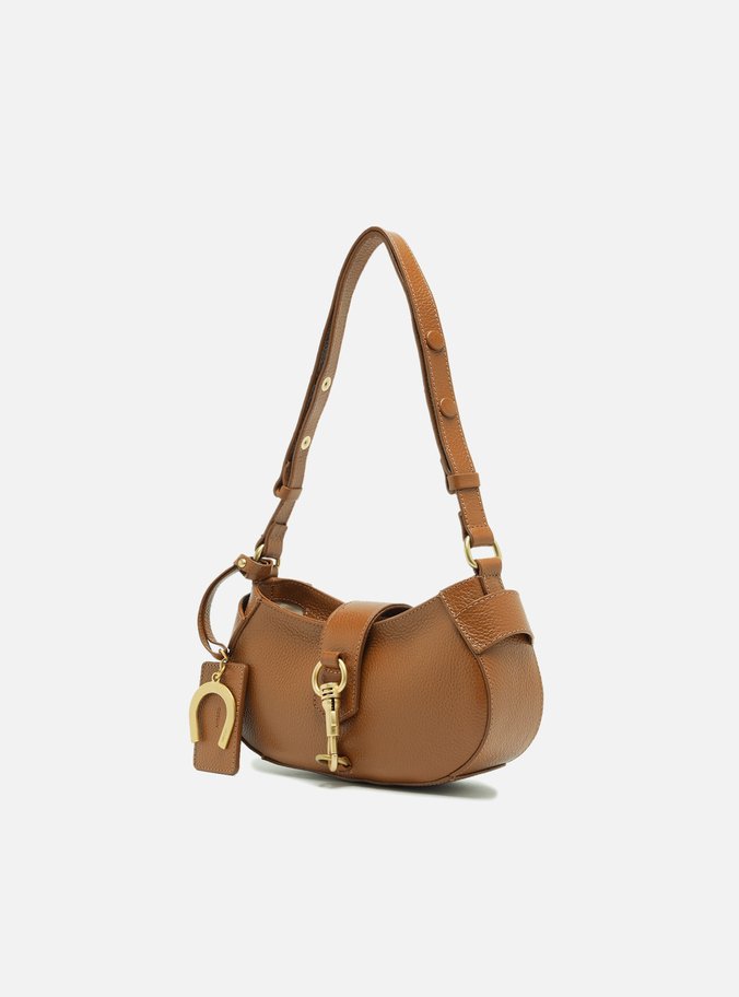 Bolsa Tiracolo Cúrcuma Couro Pequena Bag Charm