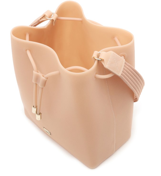 Bolsa Bucket Bege Plástico Caramella