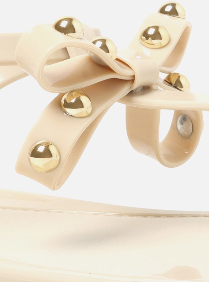 Rasteira Off-White Laço Brizza