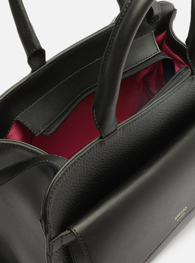 Bolsa Tote Preta Média Pouch Removível