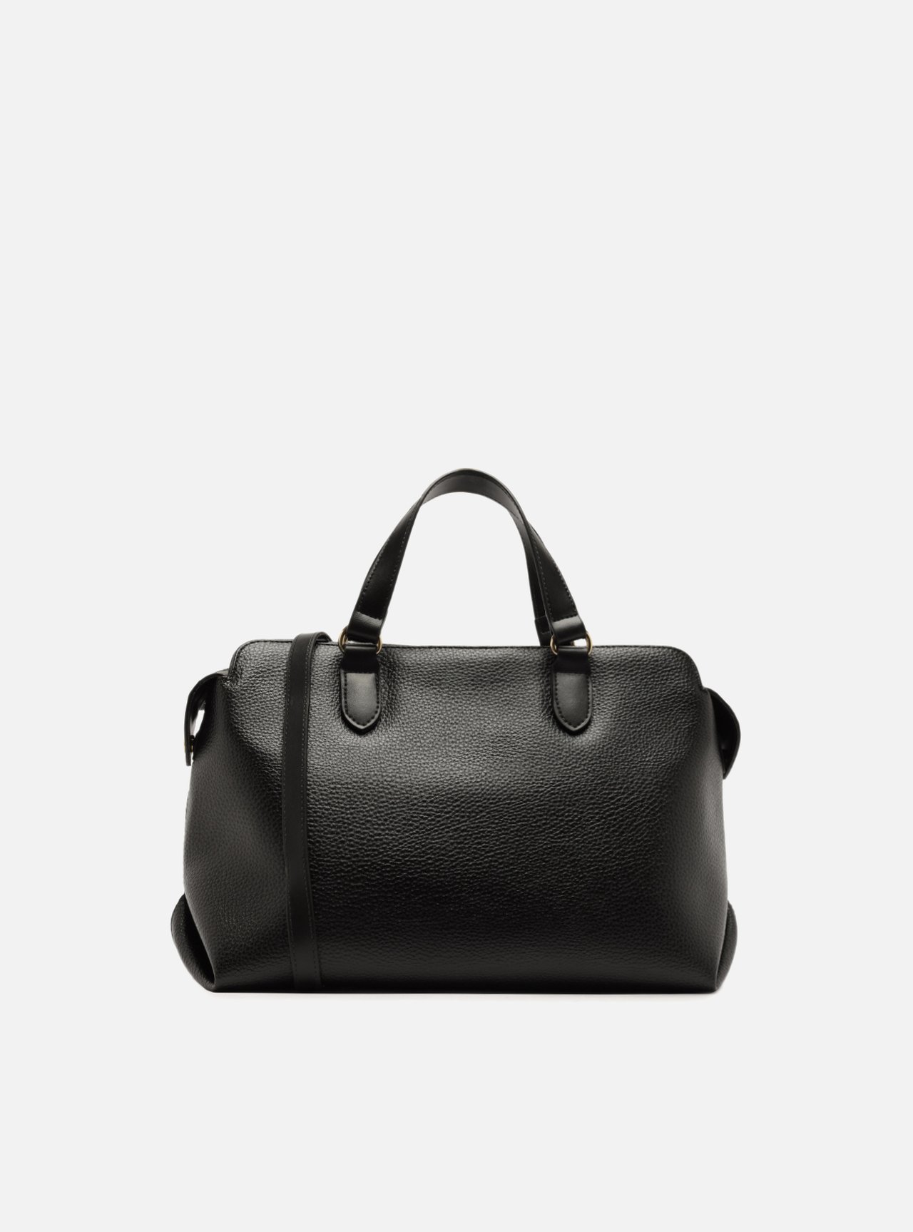 Bolsa Tote Preta Média Tag Básica — foto 3