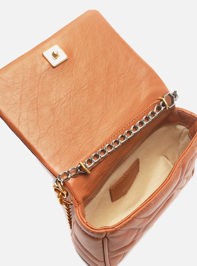 Bolsa Tiracolo Marrom Couro Emma Pequena