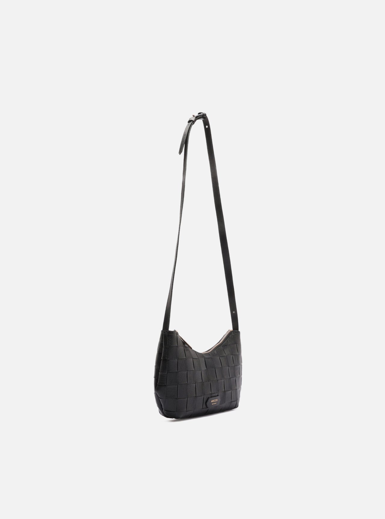 Bolsa Tiracolo Preta Pequena Tressê — foto 5