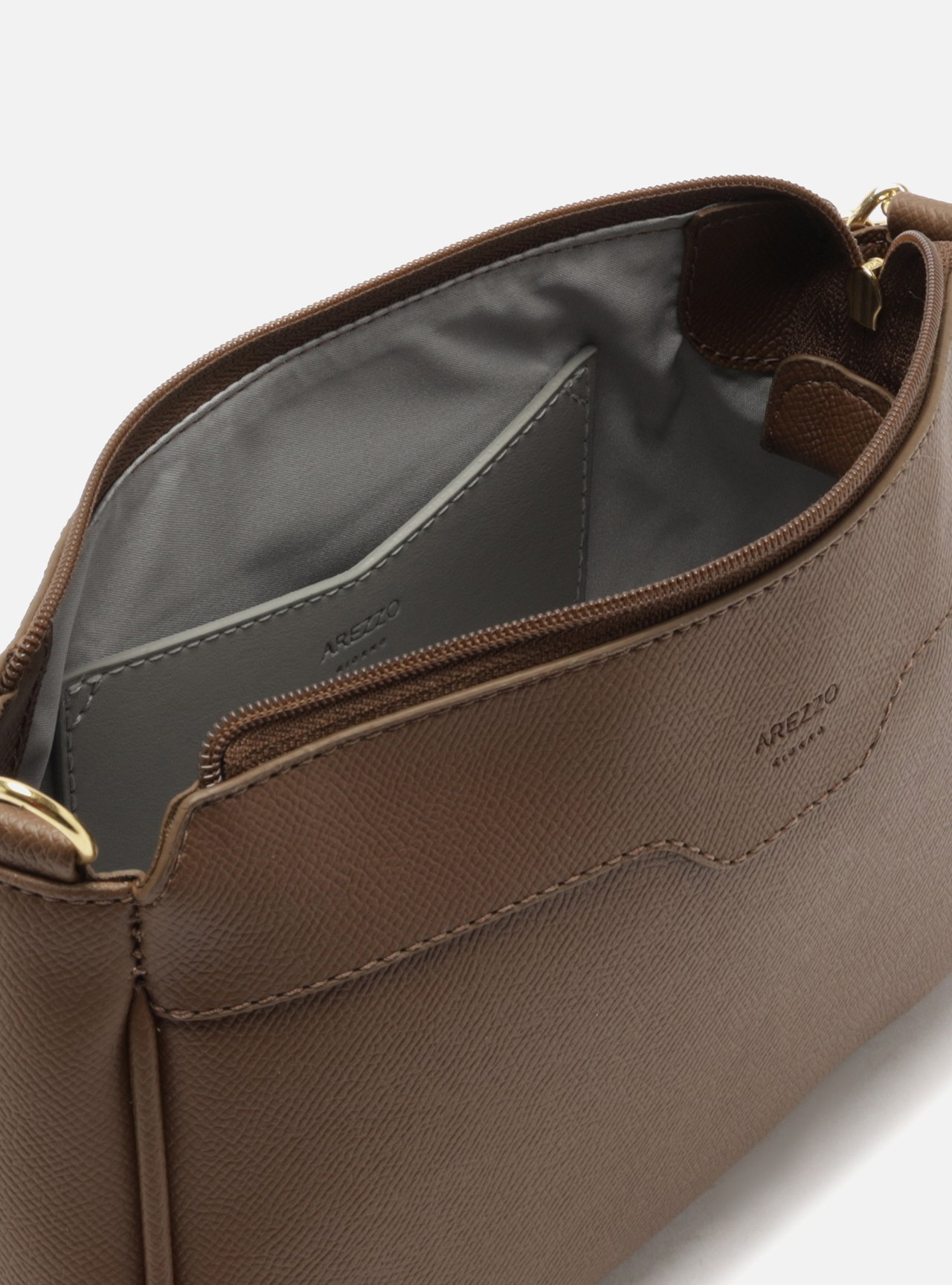 Bolsa Shoulder Marrom Pequena Corrente — foto 4