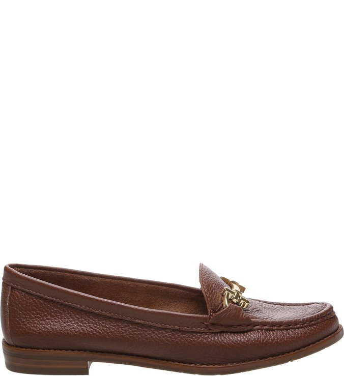 Mocassim Couro Soft Fivela Imbuia