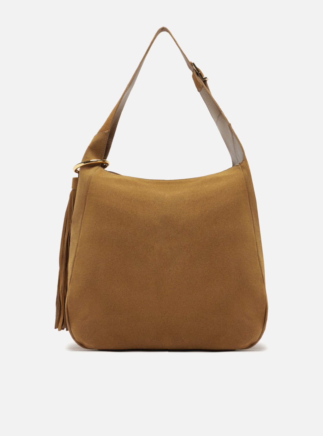 Bolsa Hobo Bege Couro Becca Grande — foto 3