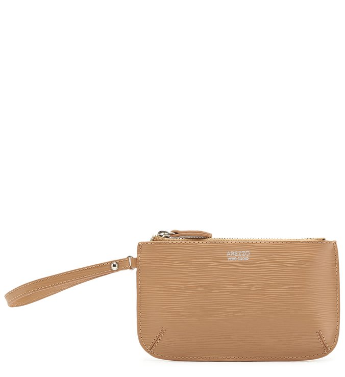 Necessaire Bella Couro Nude Soft Avelã