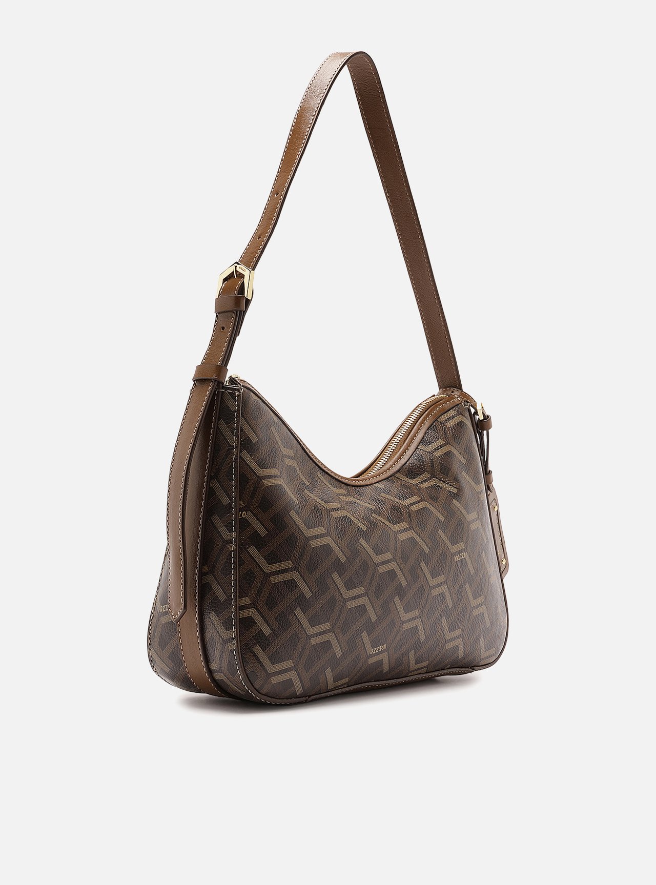 Bolsa Shoulder Multineutra Couro Média Monograma — foto 5