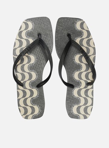 Chinelo de Dedo Preto Square Copacabana