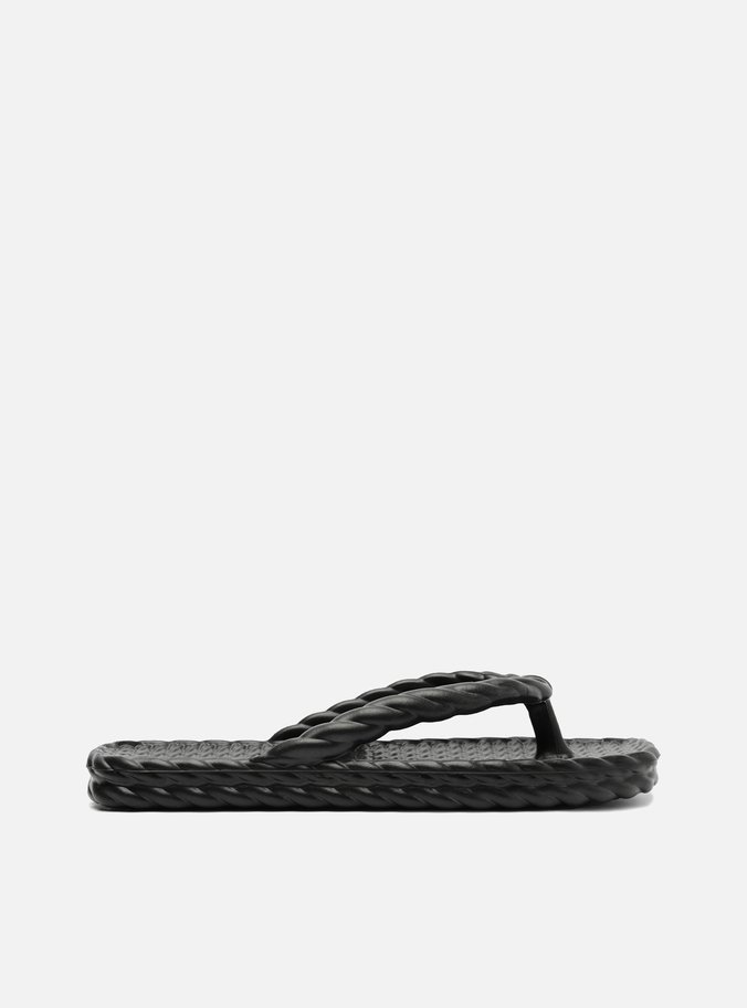 Chinelo de Dedo Preto Marrocos Brizza