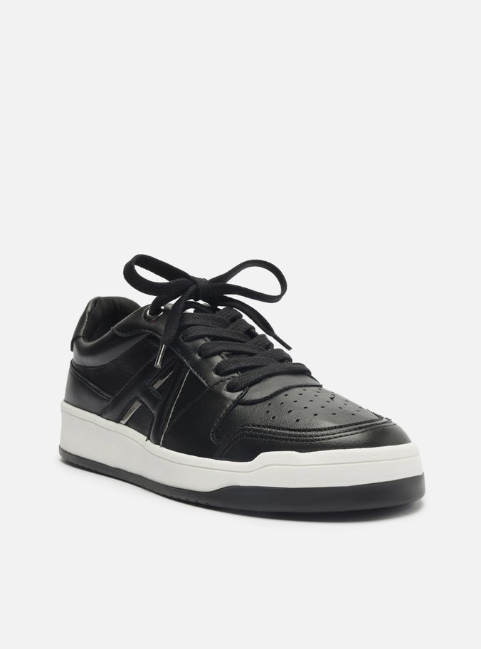 Tênis Preto Bico Redondo Amarração Urban