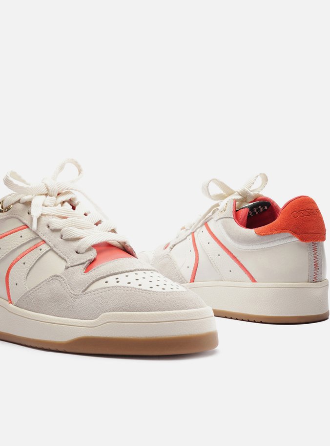 Tênis Branco Multimaterial Amarração Mix Urban