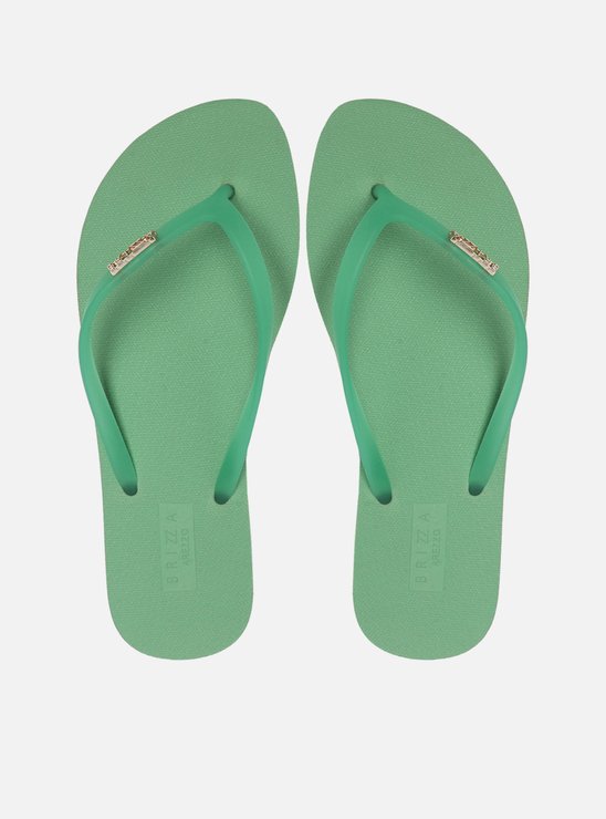 Chinelo de Dedo Verde Tiras Jelly Brizza