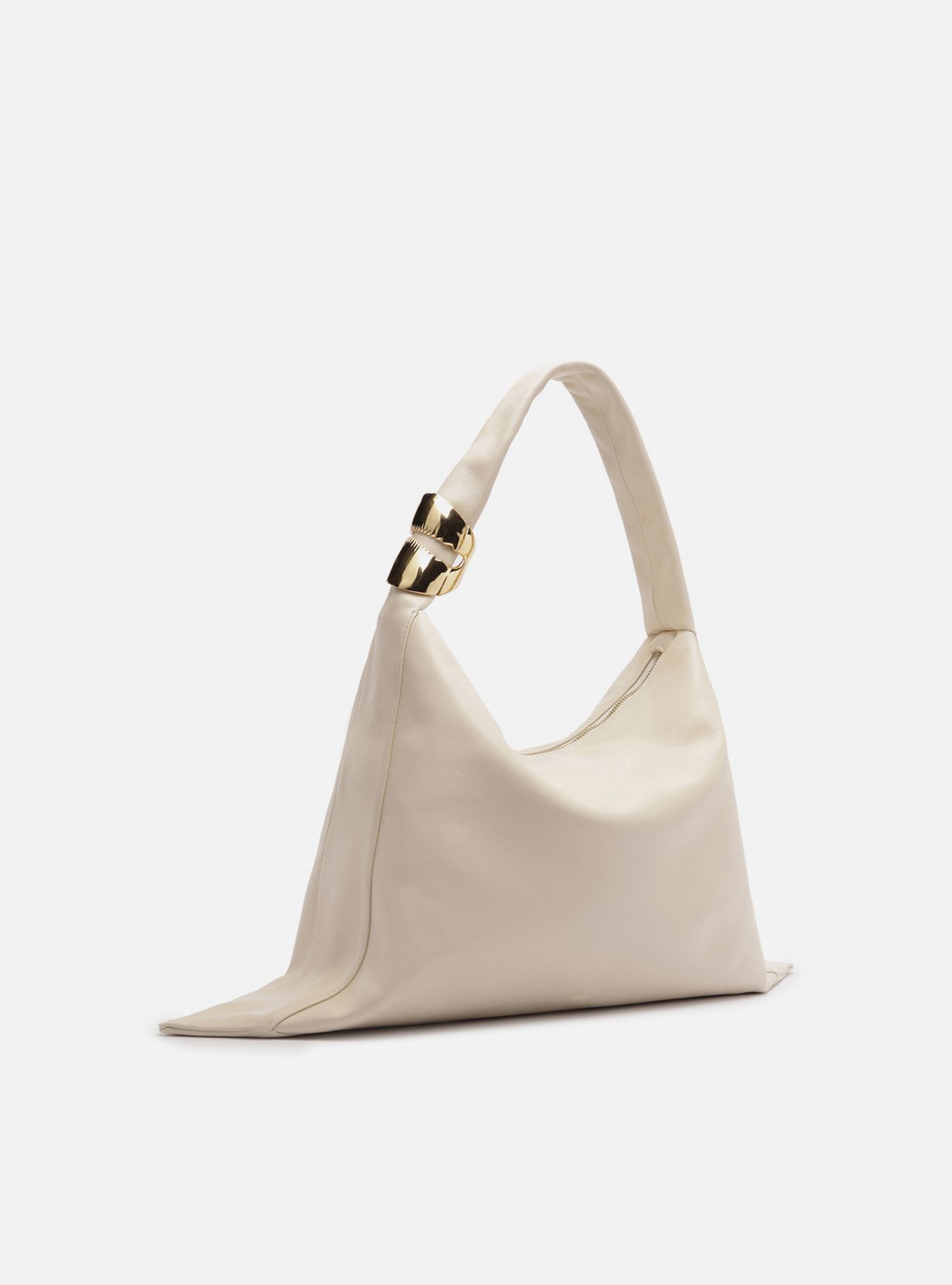 Bolsa Hobo Branca Couro Grande Metal Lenny Niemeyer — foto 5