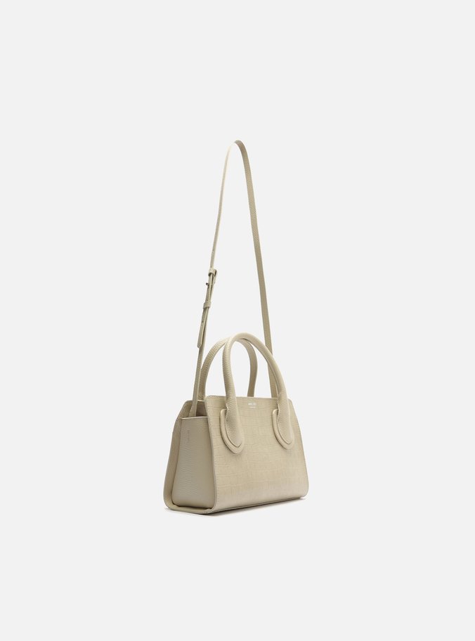 Bolsa Tote Off-White Croco Pequena