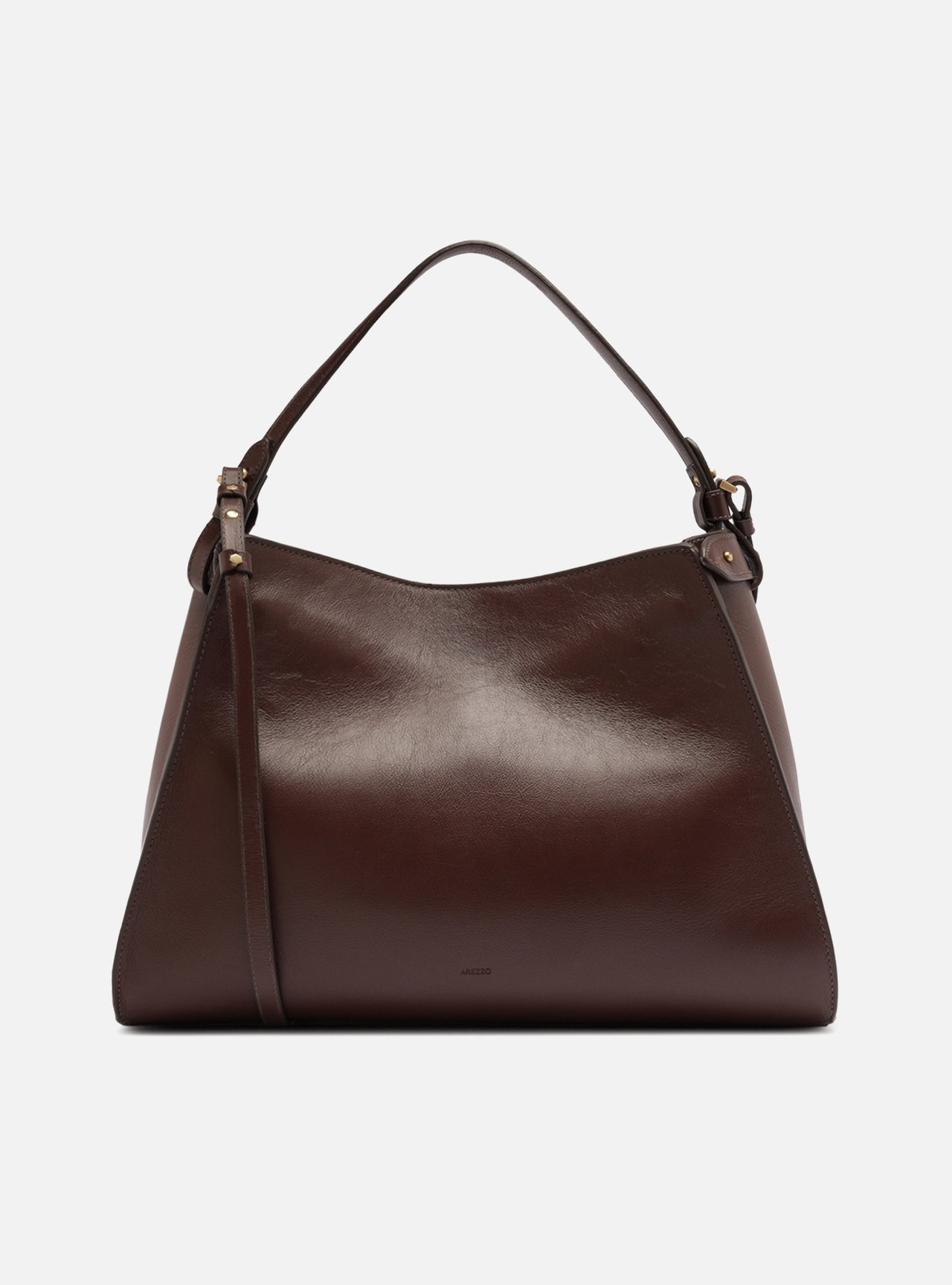 Bolsa Tote Marrom Couro Grande — foto 3