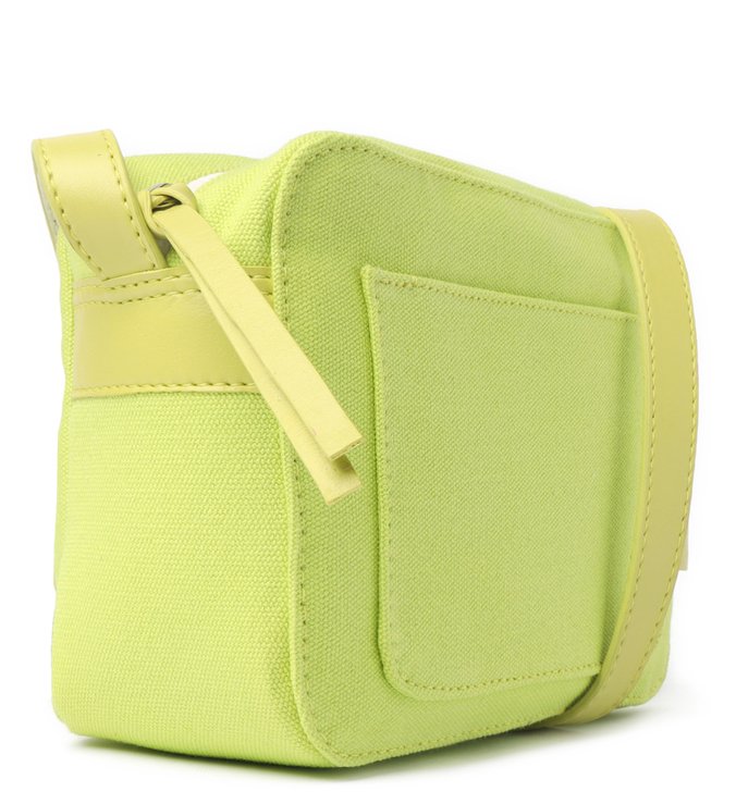 Bolsa Tiracolo Verde Lona Clara Pequena