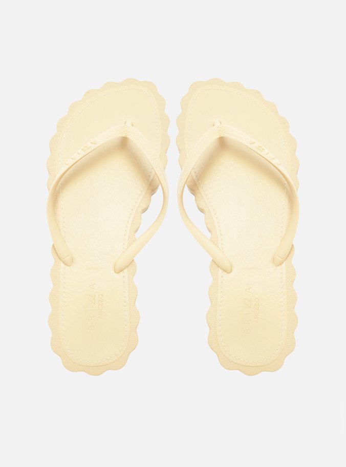 Chinelo de Dedo Bege Recouro Daisy