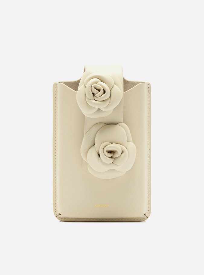 Mini Bag Off-White Porta-Celular Rosas