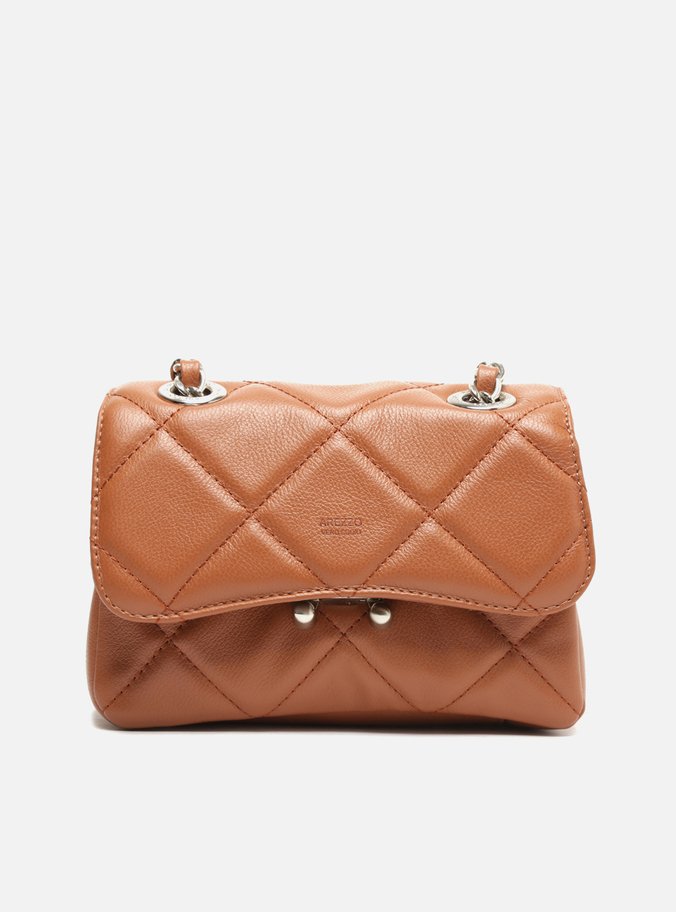 Bolsa Tiracolo Marrom Couro Mizz Pequena