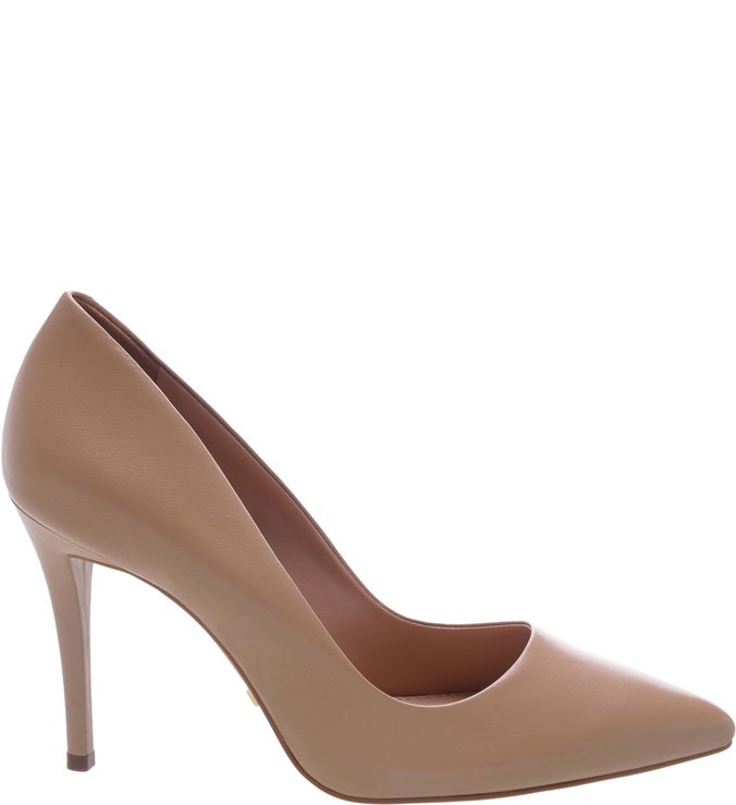 Scarpin Couro Pale Beige