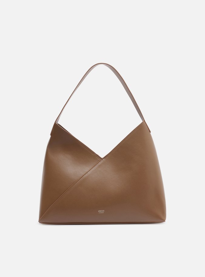 Bolsa Hobo Marrom Média Recortes