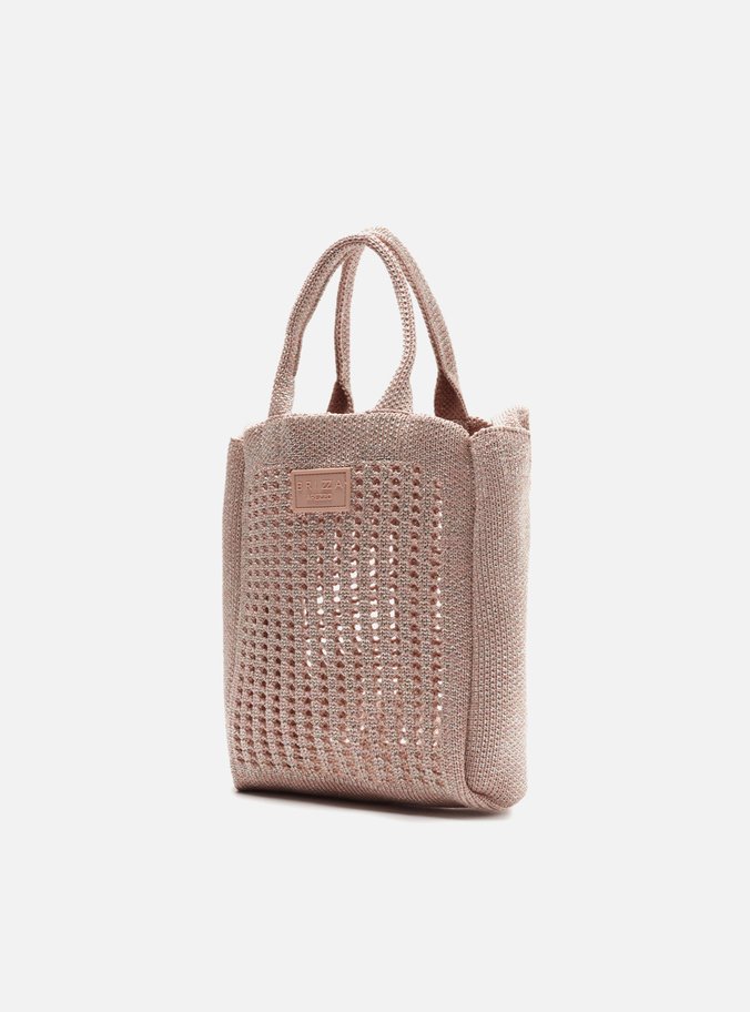 Bolsa Shopping Rose Metal Mônaco Pequena
