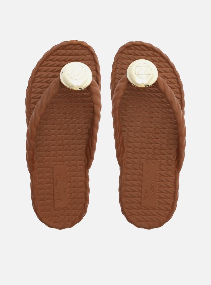 Chinelo de Dedo Marrom Marrocos Brizza